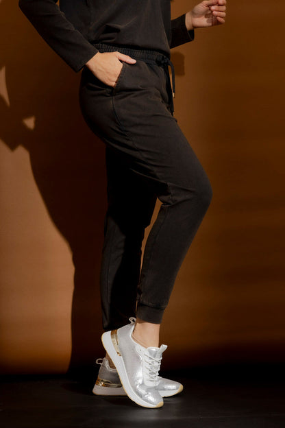 Black Washed Lounge Pants