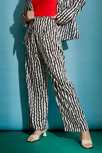 Black / White Stripe Vogue Pant