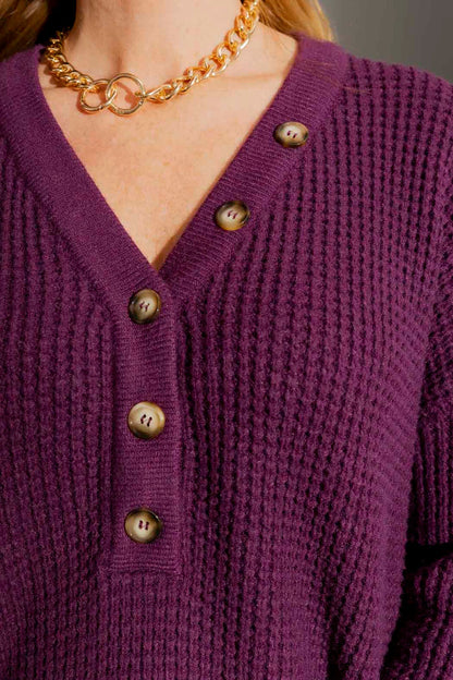 Burgundy Grandpa Jumper Burgundy S