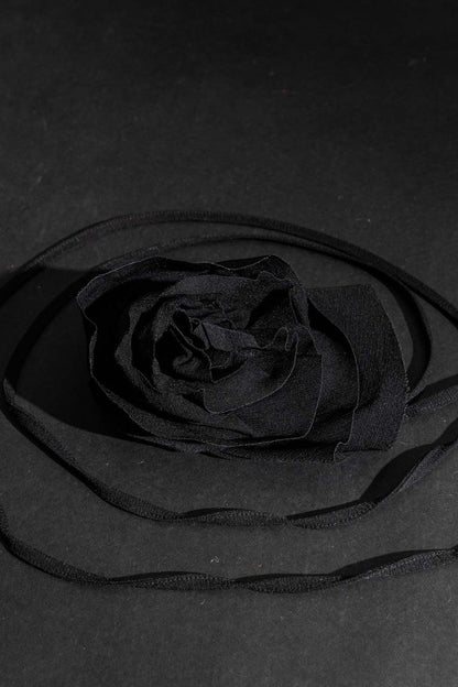 Black Rosette Belt Black O/S
